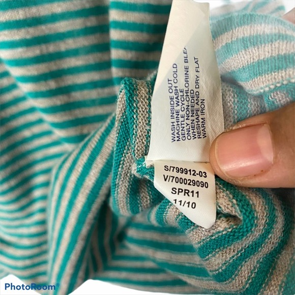 GAP Striped Linen Top - Picture 4 of 7